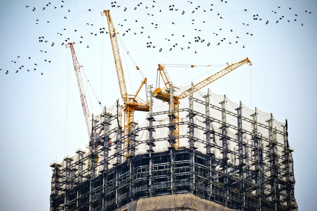Commercial building under construction